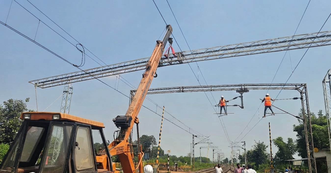 O Type Boom Erection Work